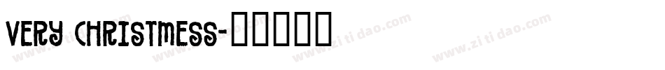 Very Christmess字体转换